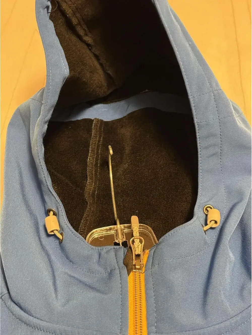 Double Diamond Blue Softshell Fleece-Lined Jacket Women's Large Full Zip Hooded - Picture 4 of 8